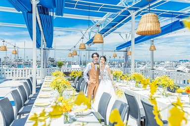 屋外で楽しむWedding⛵